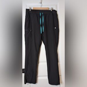 Figs Yola FREEX Lined Scrub Pants Black Size XL/Tall
